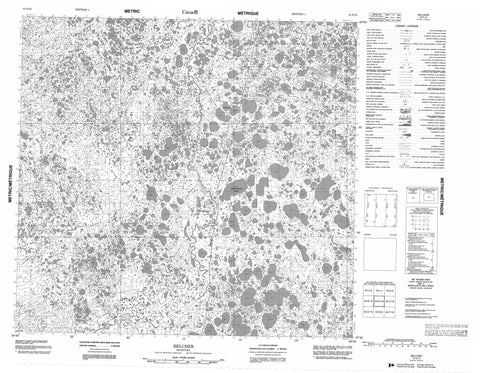 054E16 Belcher Canadian topographic map, 1:50,000 scale