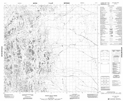 054F07 White Bear Creek Canadian topographic map, 1:50,000 scale