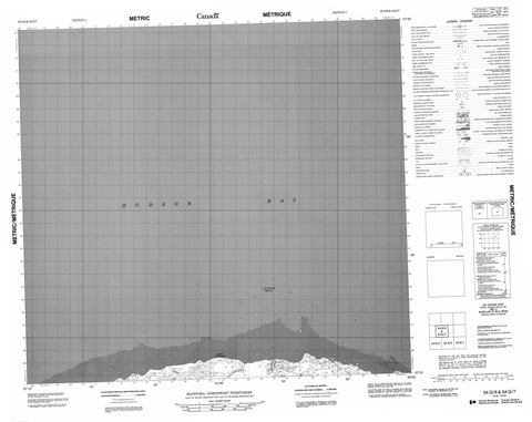 054G06 No Title Canadian topographic map, 1:50,000 scale