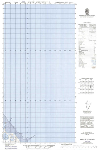 054K14E Cape Churchill Canadian topographic map, 1:50,000 scale