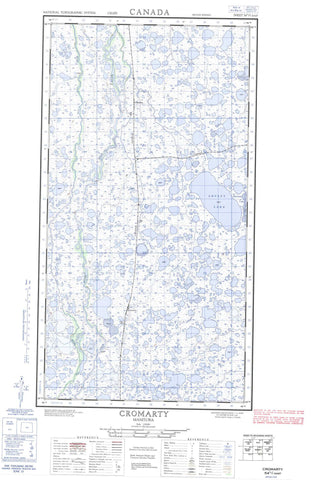 054L01E Cromarty Canadian topographic map, 1:50,000 scale