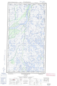 054L01W Cromarty Canadian topographic map, 1:50,000 scale