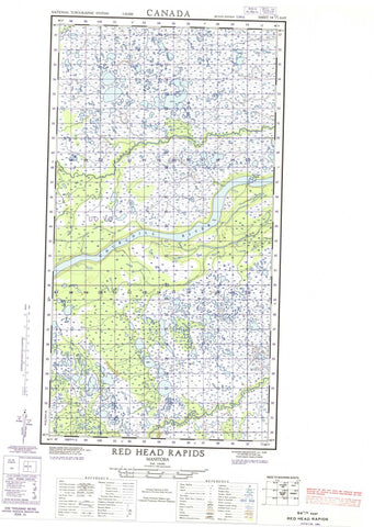 054L02E Red Head Rapids Canadian topographic map, 1:50,000 scale