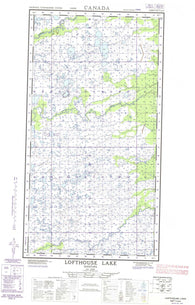 054L07E Lofthouse Lake Canadian topographic map, 1:50,000 scale