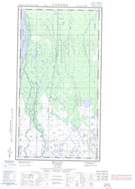 054L08E Bylot Canadian topographic map, 1:50,000 scale