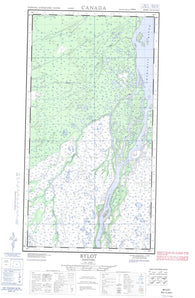 054L08W Bylot Canadian topographic map, 1:50,000 scale