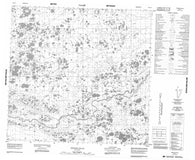 054L11 Teepee Falls Canadian topographic map, 1:50,000 scale