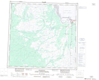 054L Churchill Canadian topographic map, 1:250,000 scale