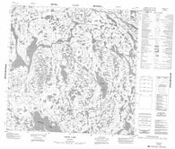 054M05 Gross Lake Canadian topographic map, 1:50,000 scale