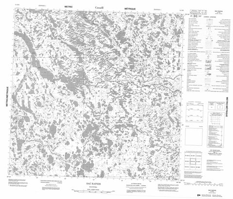 054M06 Sac Rapids Canadian topographic map, 1:50,000 scale