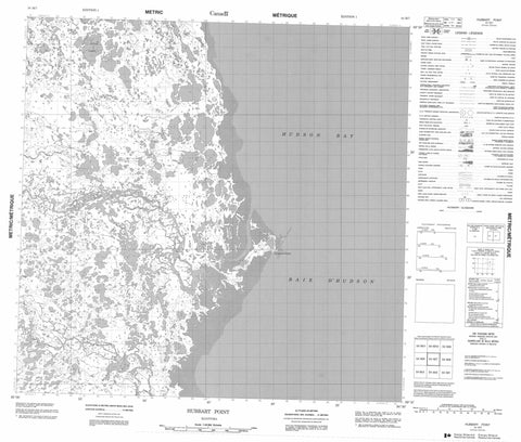 054M07 Hubbart Point Canadian topographic map, 1:50,000 scale