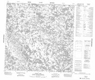 054M14 Crave Lake Canadian topographic map, 1:50,000 scale