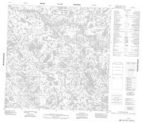 055D03 No Title Canadian topographic map, 1:50,000 scale