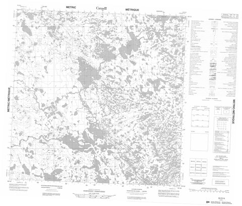 055D04 No Title Canadian topographic map, 1:50,000 scale