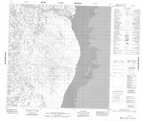 055D07 No Title Canadian topographic map, 1:50,000 scale