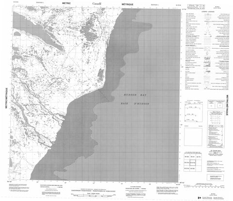 055D16 No Title Canadian topographic map, 1:50,000 scale