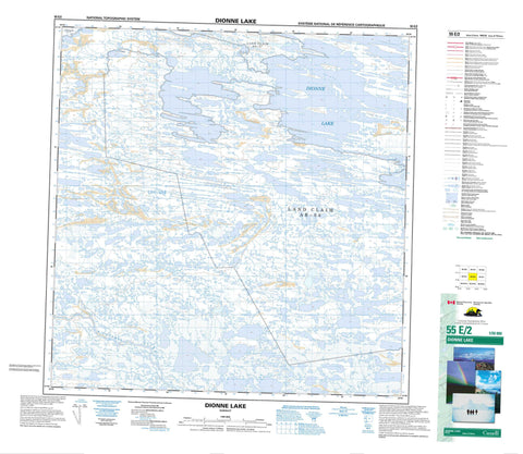 055E02 Dionne Lake Canadian topographic map, 1:50,000 scale