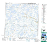 055E03 Napajut Lake Canadian topographic map, 1:50,000 scale