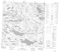 055E04 No Title Canadian topographic map, 1:50,000 scale