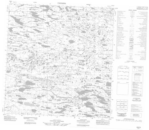 055E05 No Title Canadian topographic map, 1:50,000 scale