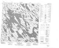 055E13 Turquetil Lake Canadian topographic map, 1:50,000 scale