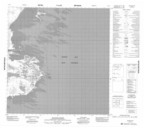 055F05 Maguse Point Canadian topographic map, 1:50,000 scale