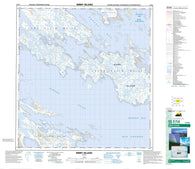 055F14 Bibby Island Canadian topographic map, 1:50,000 scale