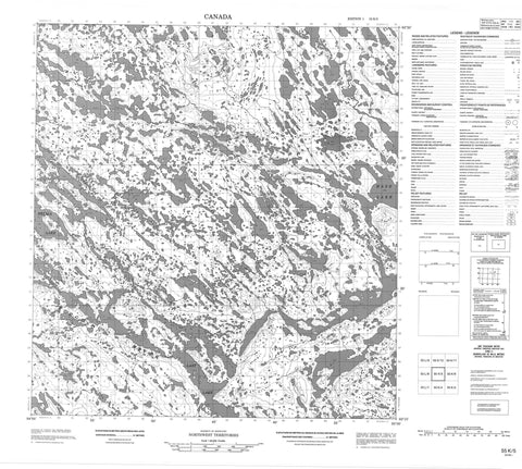 055K05 No Title Canadian topographic map, 1:50,000 scale