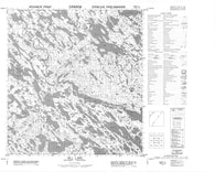 055K06 Gill Lake Canadian topographic map, 1:50,000 scale