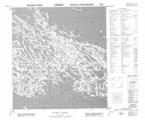 055K09 No Title Canadian topographic map, 1:50,000 scale