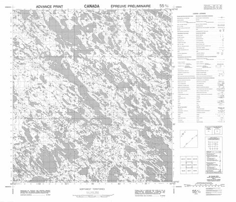 055K10 No Title Canadian topographic map, 1:50,000 scale