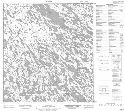 055K15 No Title Canadian topographic map, 1:50,000 scale