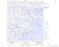 055K Tavani Canadian topographic map, 1:250,000 scale