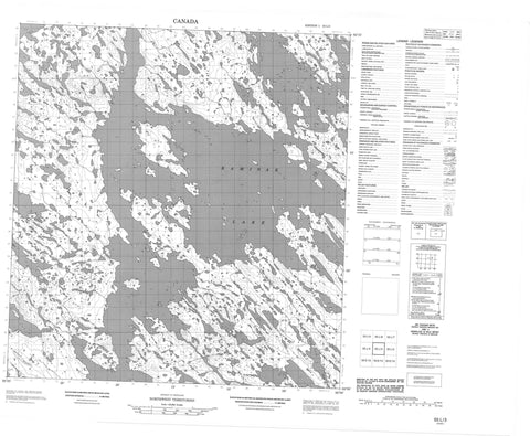 055L03 No Title Canadian topographic map, 1:50,000 scale
