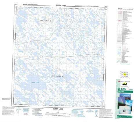 055L15 Duffy Lake Canadian topographic map, 1:50,000 scale