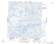055L Kaminak Lake Canadian topographic map, 1:250,000 scale