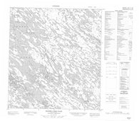 055M01 Bank Lake East Canadian topographic map, 1:50,000 scale