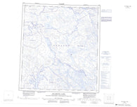 055M Macquoid Lake Canadian topographic map, 1:250,000 scale