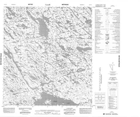 055N11 No Title Canadian topographic map, 1:50,000 scale