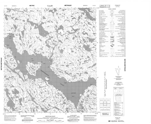 055N15 Akunak Bay Canadian topographic map, 1:50,000 scale