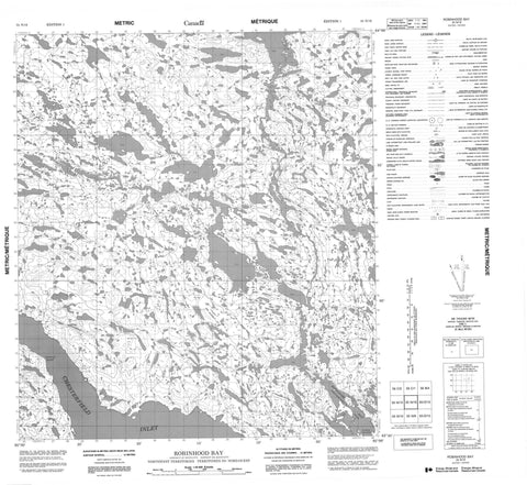 055N16 Robinhood Bay Canadian topographic map, 1:50,000 scale