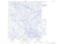 055N Gibson Lake Canadian topographic map, 1:250,000 scale