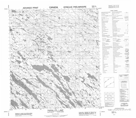 055O04 Parallel Lake Canadian topographic map, 1:50,000 scale