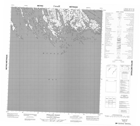 055P14 Poillon Point Canadian topographic map, 1:50,000 scale