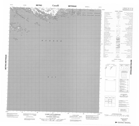 055P15 Cape Fullerton Canadian topographic map, 1:50,000 scale