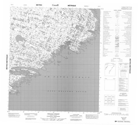 056A01 Whale Point Canadian topographic map, 1:50,000 scale