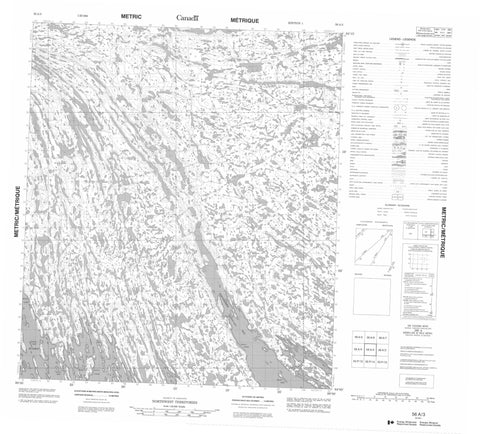 056A03 No Title Canadian topographic map, 1:50,000 scale