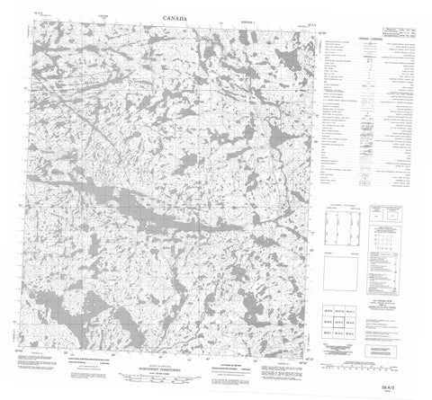 056A05 No Title Canadian topographic map, 1:50,000 scale