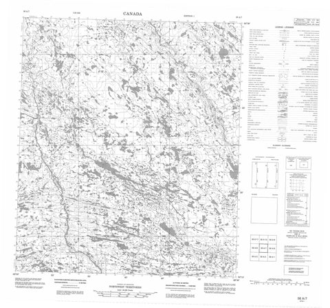 056A07 No Title Canadian topographic map, 1:50,000 scale