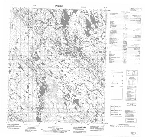 056A15 No Title Canadian topographic map, 1:50,000 scale